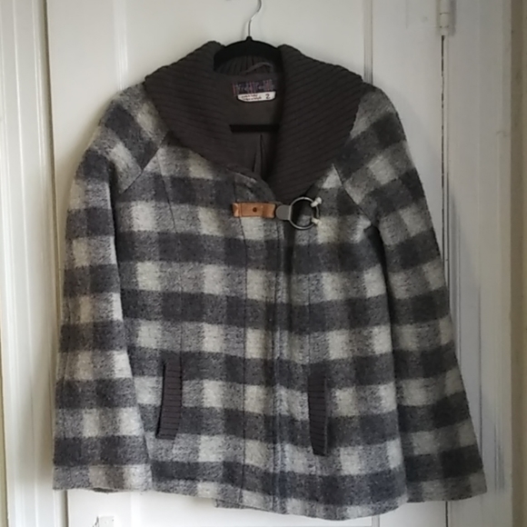 Free People Jackets & Blazers - Free People Plaid Buffalo Swing Coat.